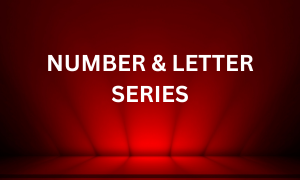 NUMBER AND LETTER SERIES